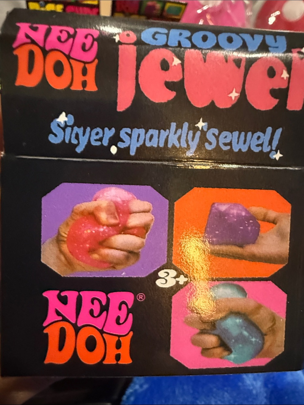 NeeDoh Groovy Jewel Pink Squishy Toy - Picture 3 of 6